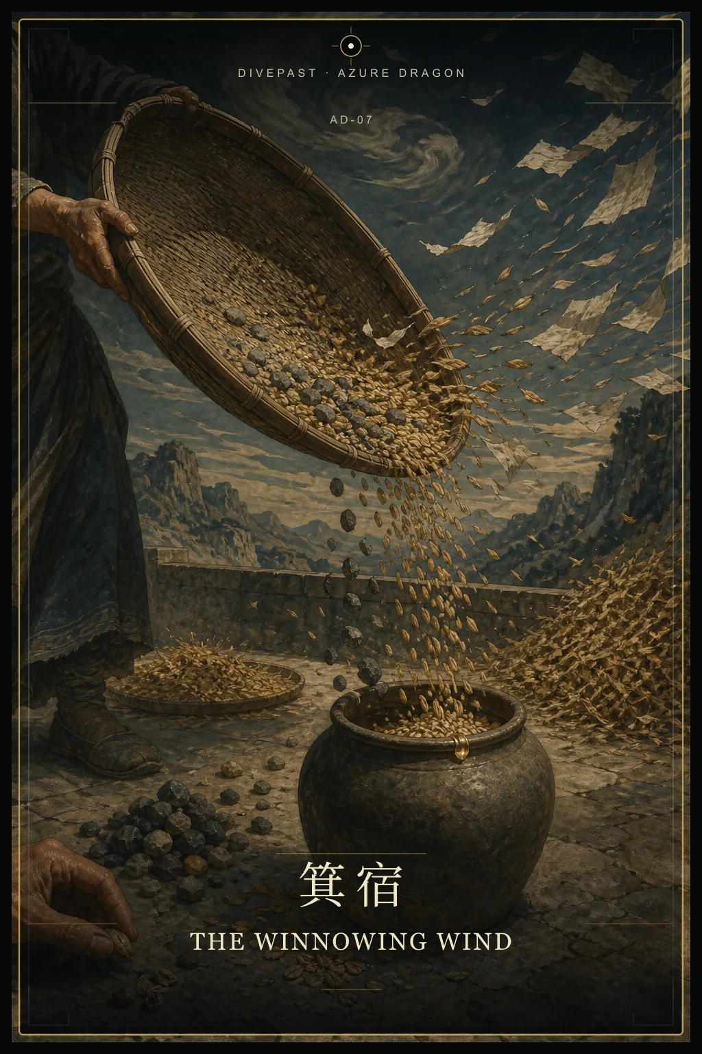 箕宿 The Winnowing Wind oracle card