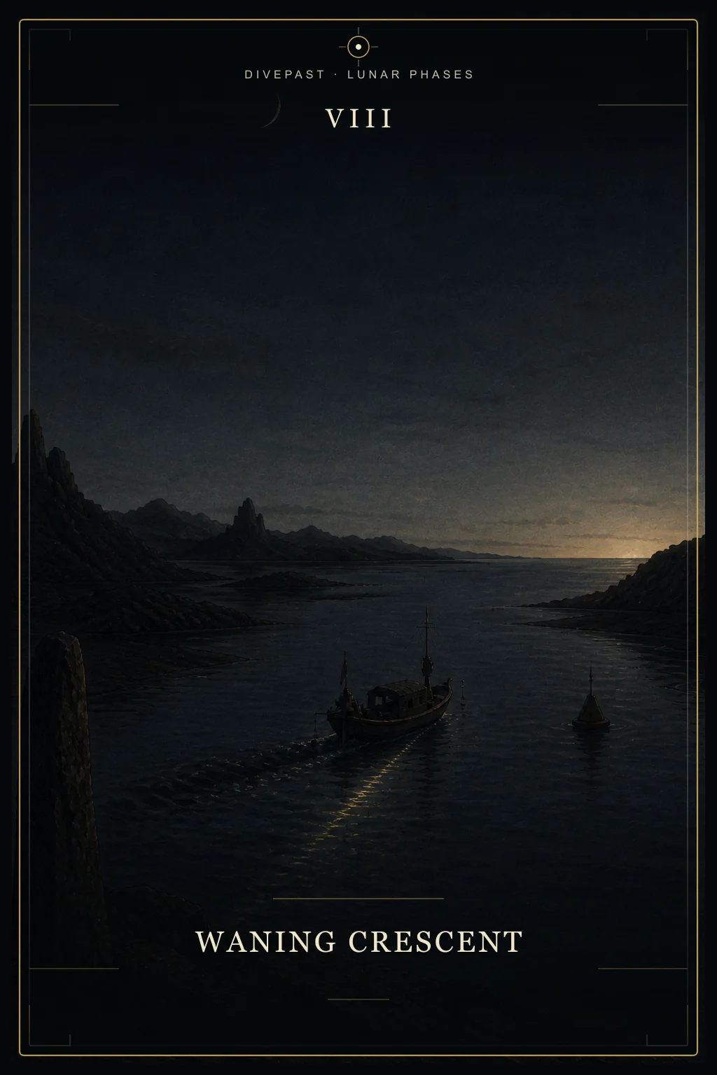 残月 Waning Crescent oracle card