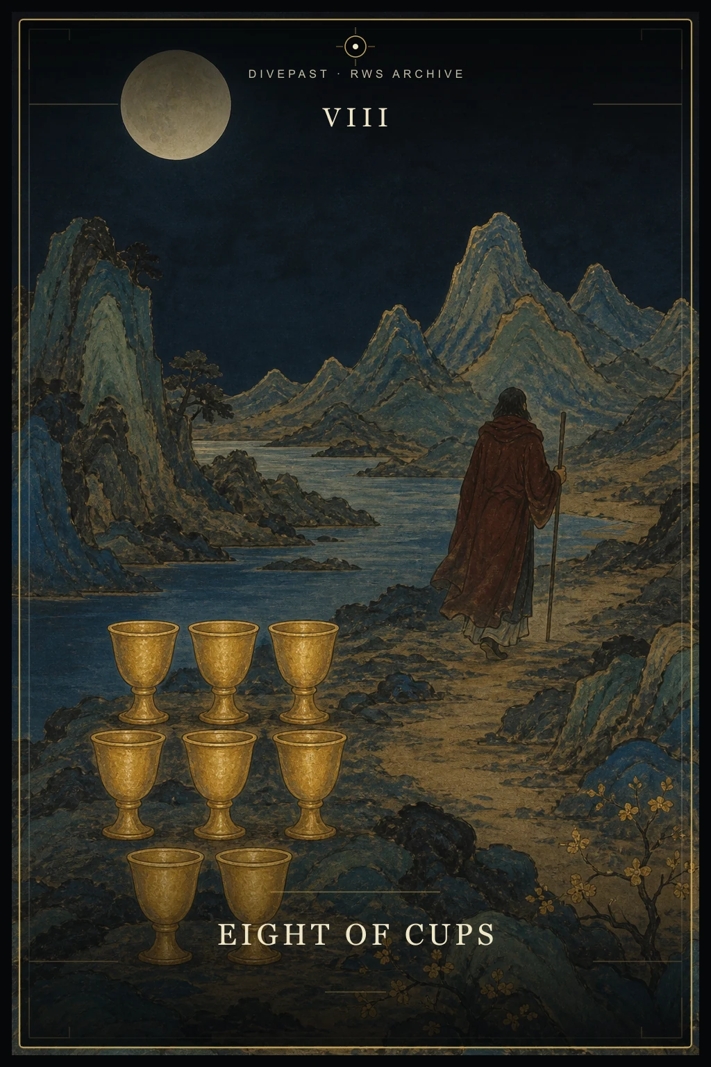 Eight of Cups Tarot card
