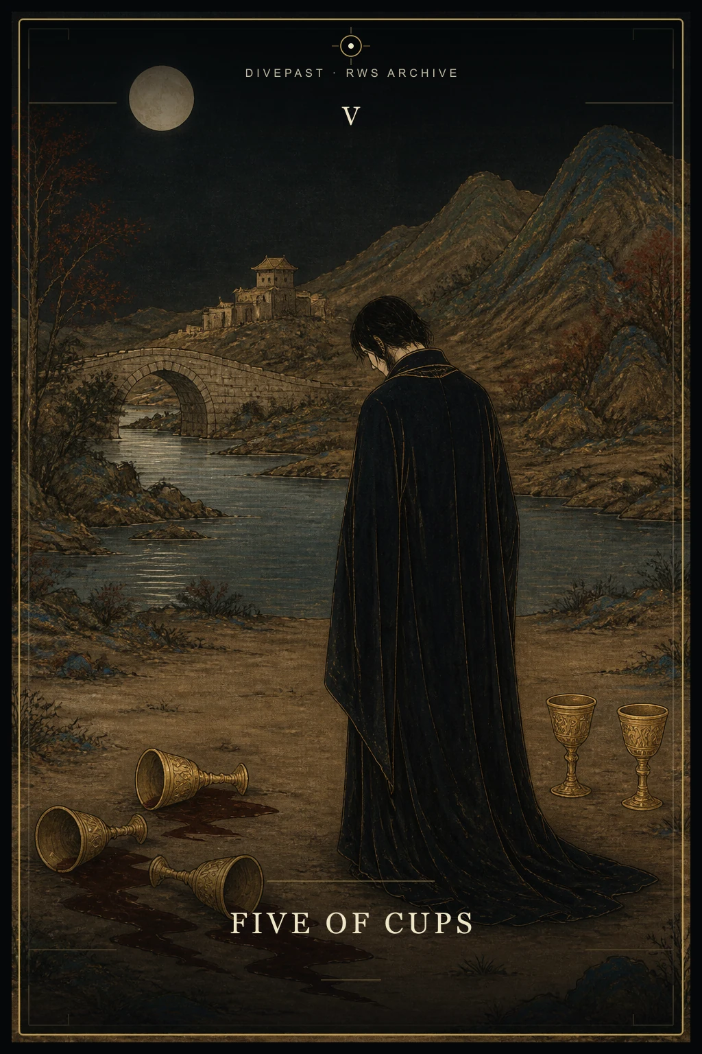 Five of Cups Tarot card