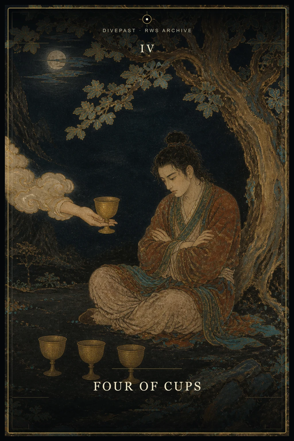 Four of Cups Tarot card
