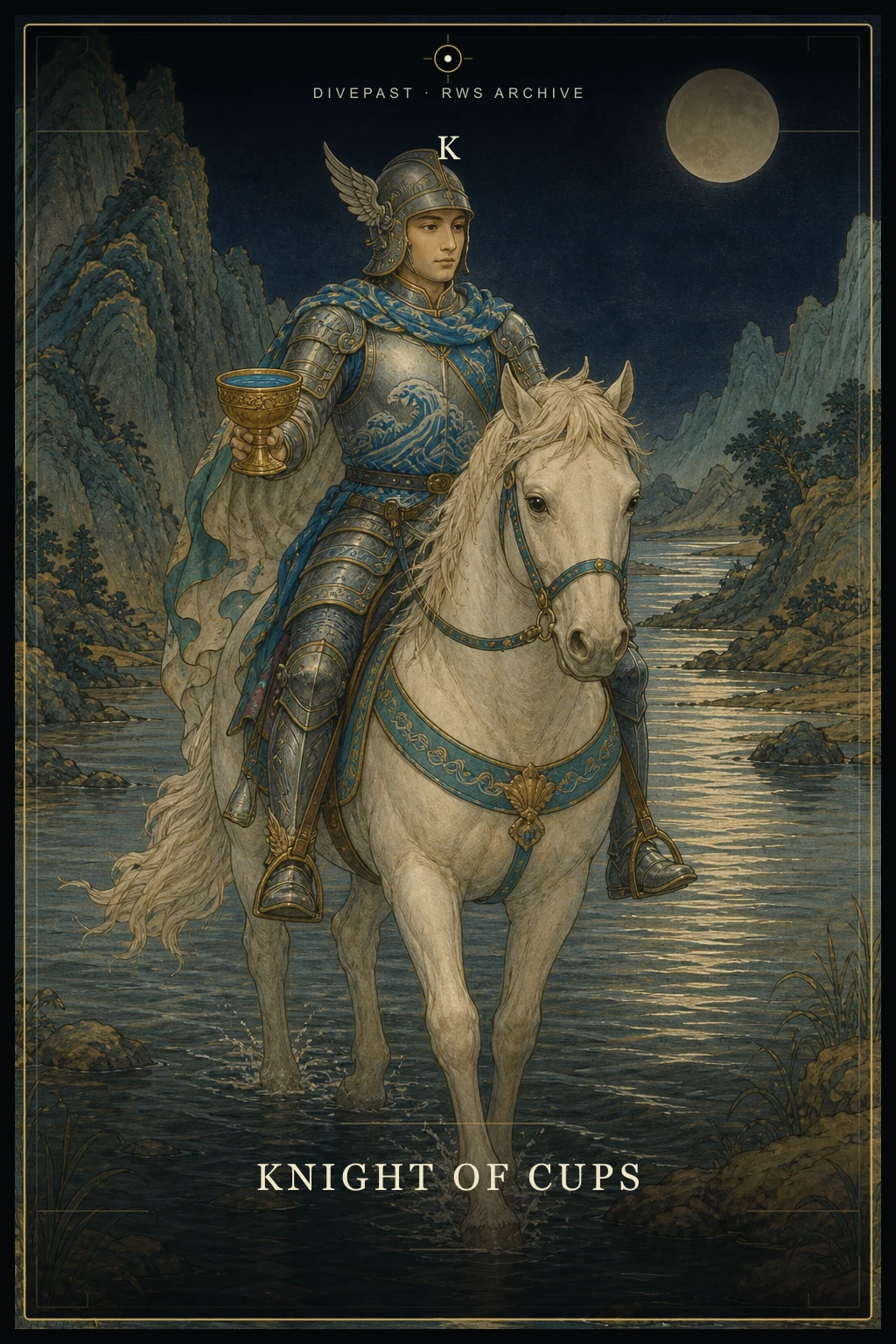 Knight of Cups Tarot card