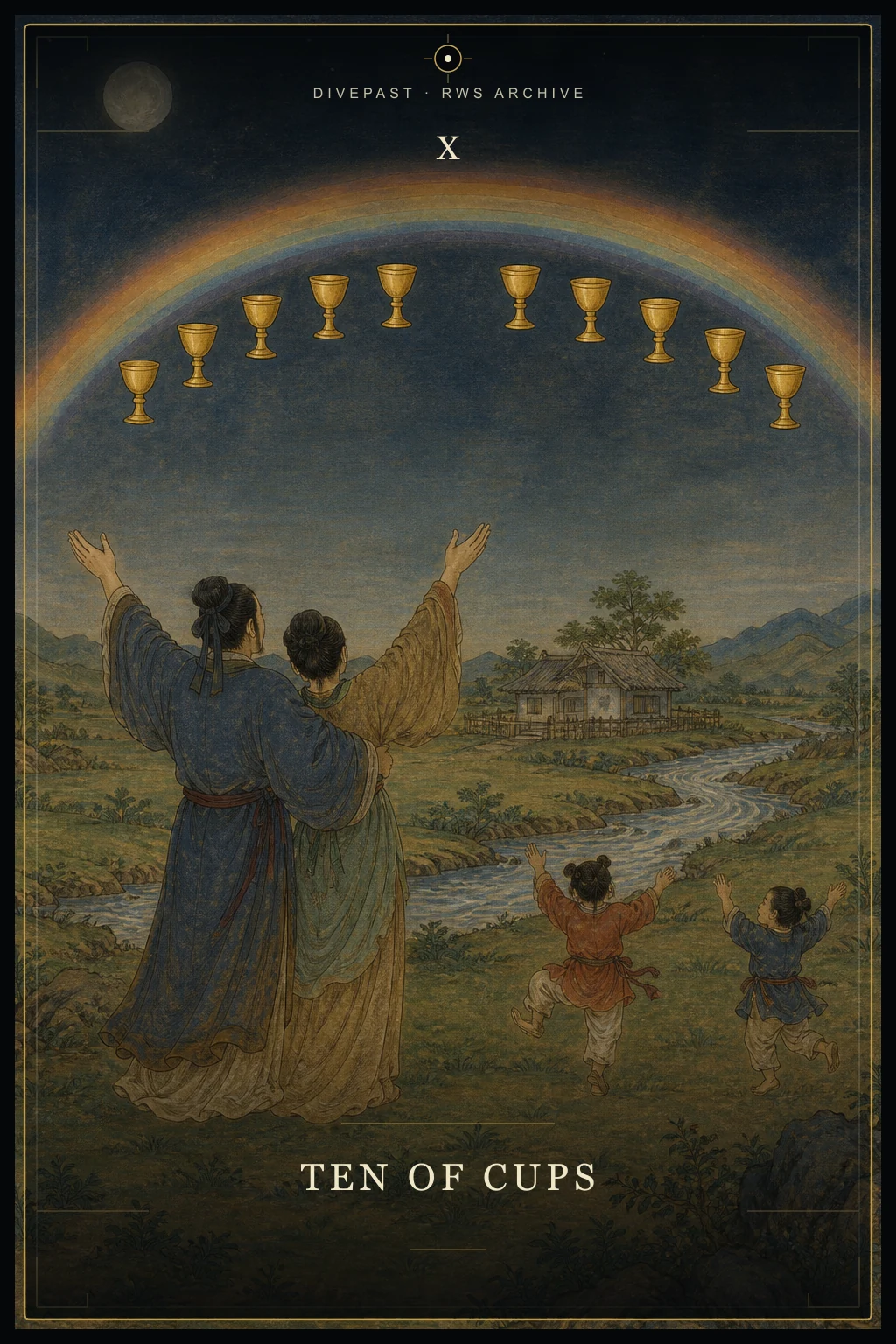 Ten of Cups Tarot card