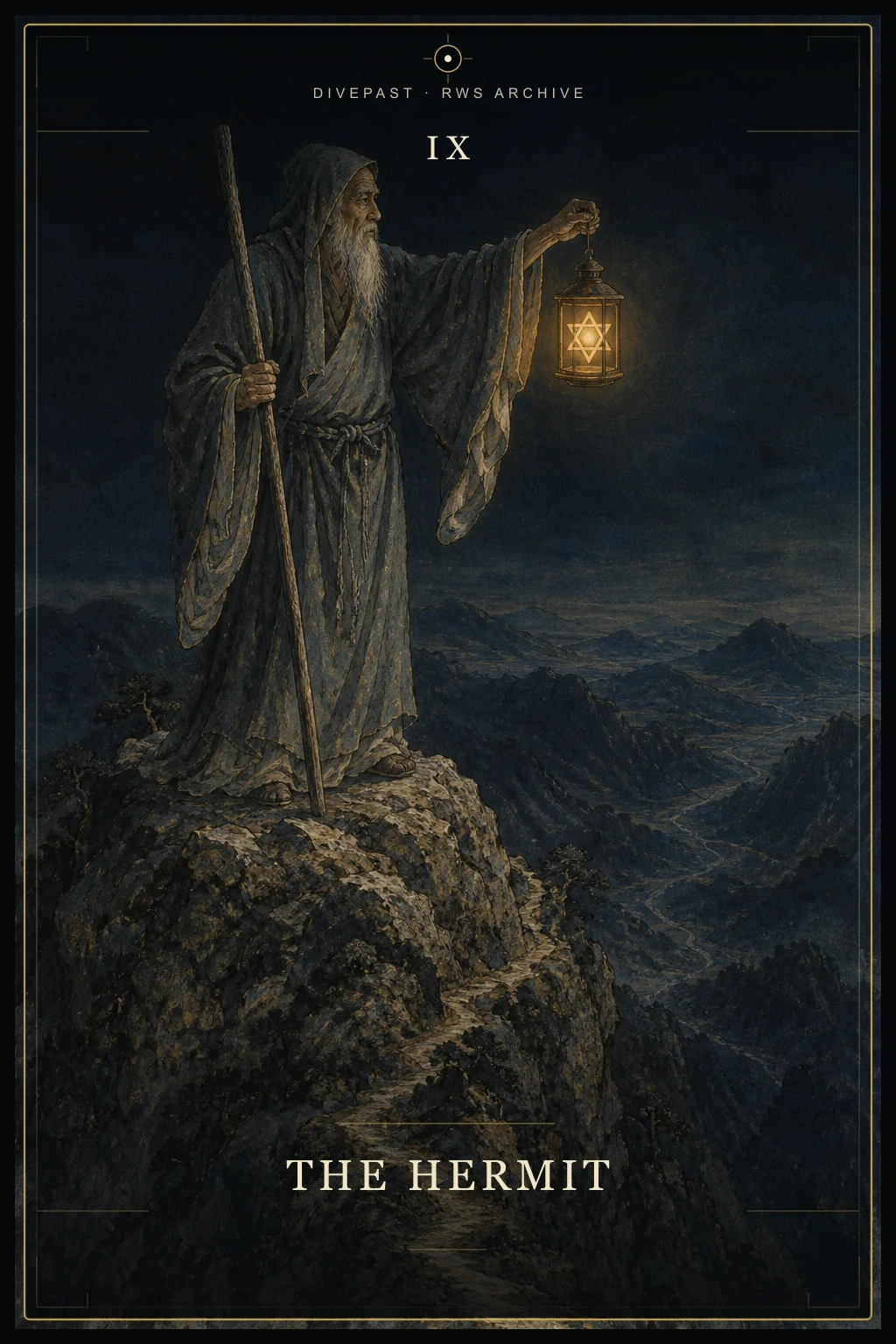 The Hermit Tarot card