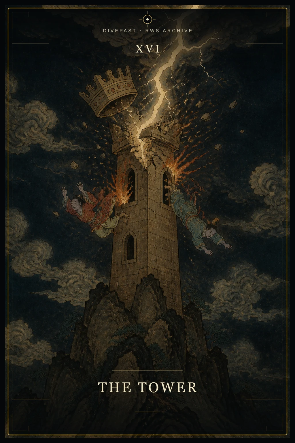 The Tower Tarot card