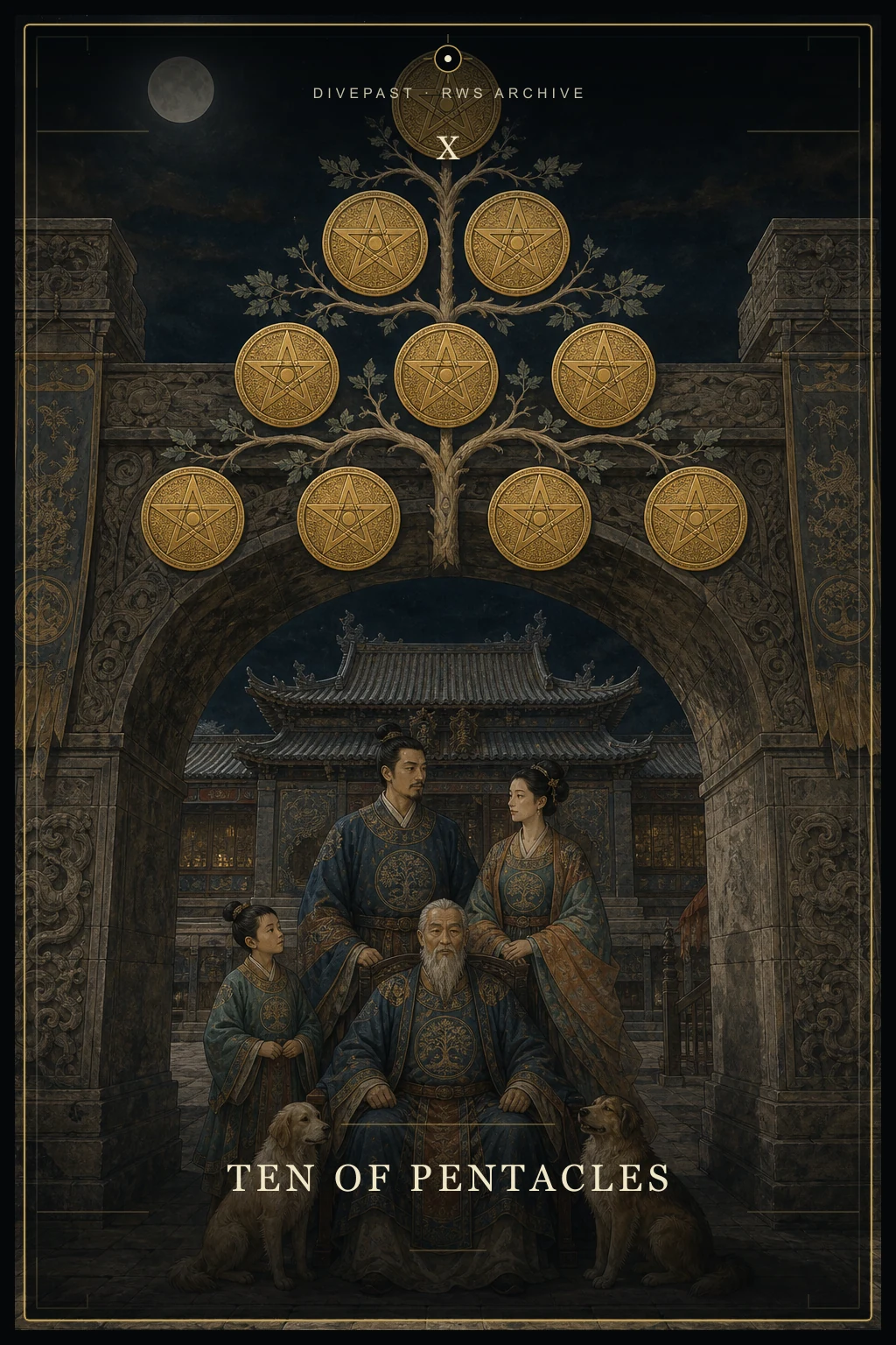 Ten of Pentacles Tarot card
