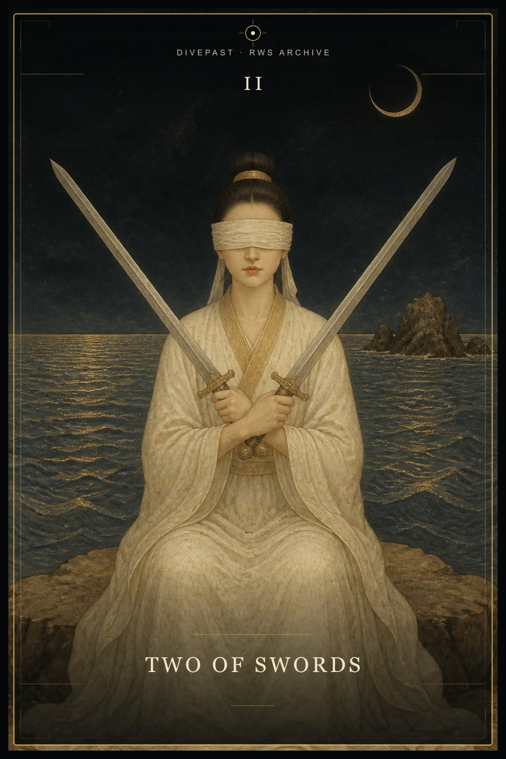 Two of Swords Tarot card